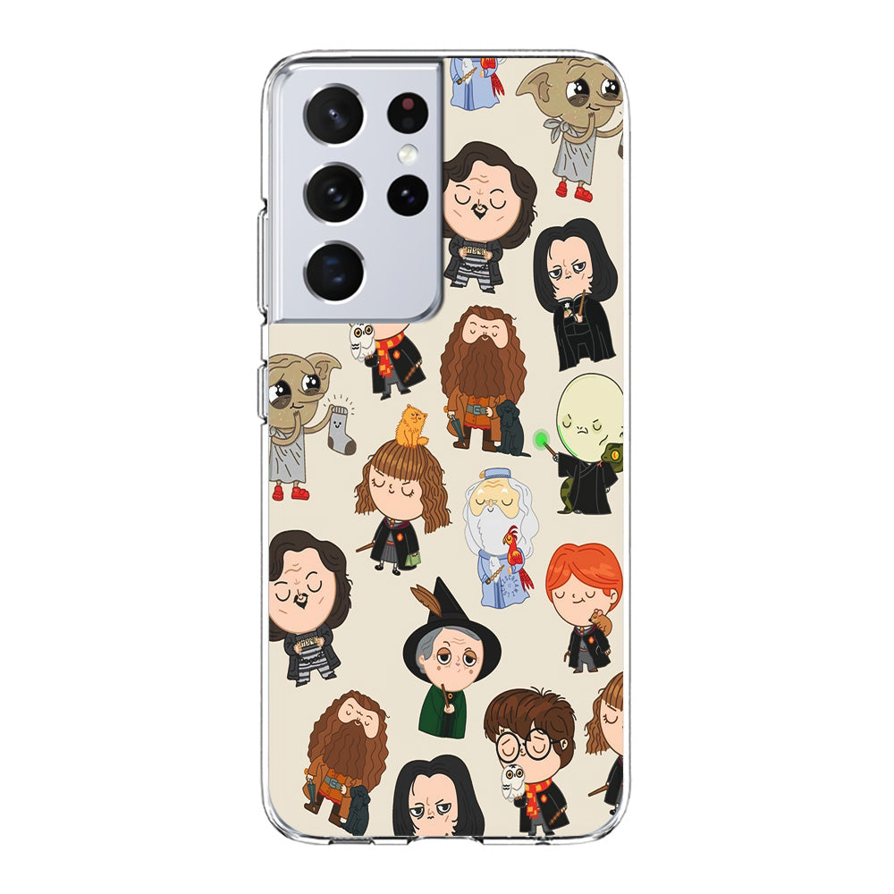 Harry Potter Cute Character Samsung Galaxy S21 Ultra Case