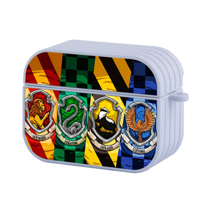 Harry Potter Emblem The Four Houses Hard Plastic Case Cover For Apple Airpods Pro