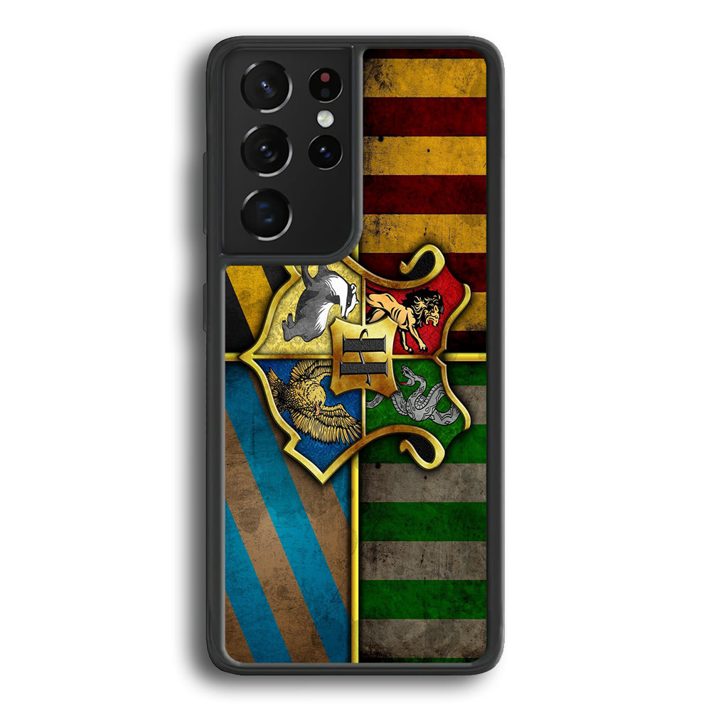 Harry Potter Hogwarts Symbol Flag Samsung Galaxy S21 Ultra Case