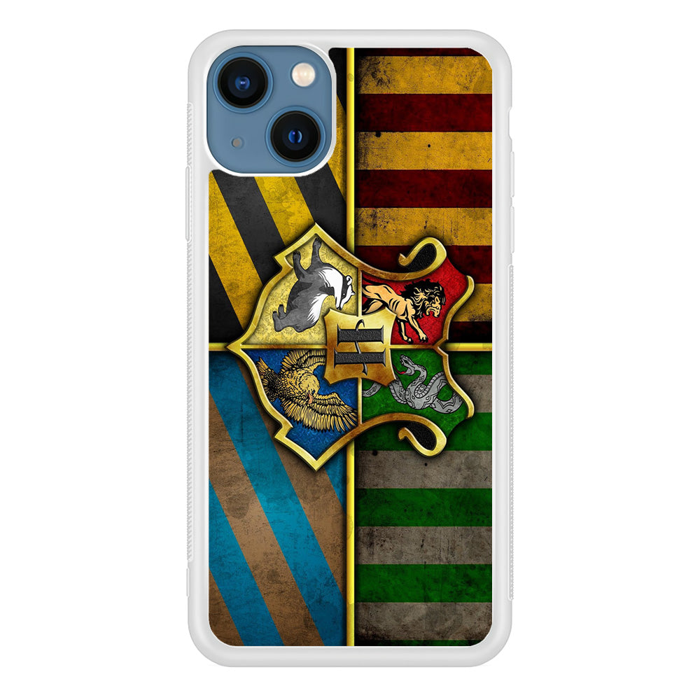 Harry Potter Hogwarts Symbol Flag iPhone 14 Plus Case