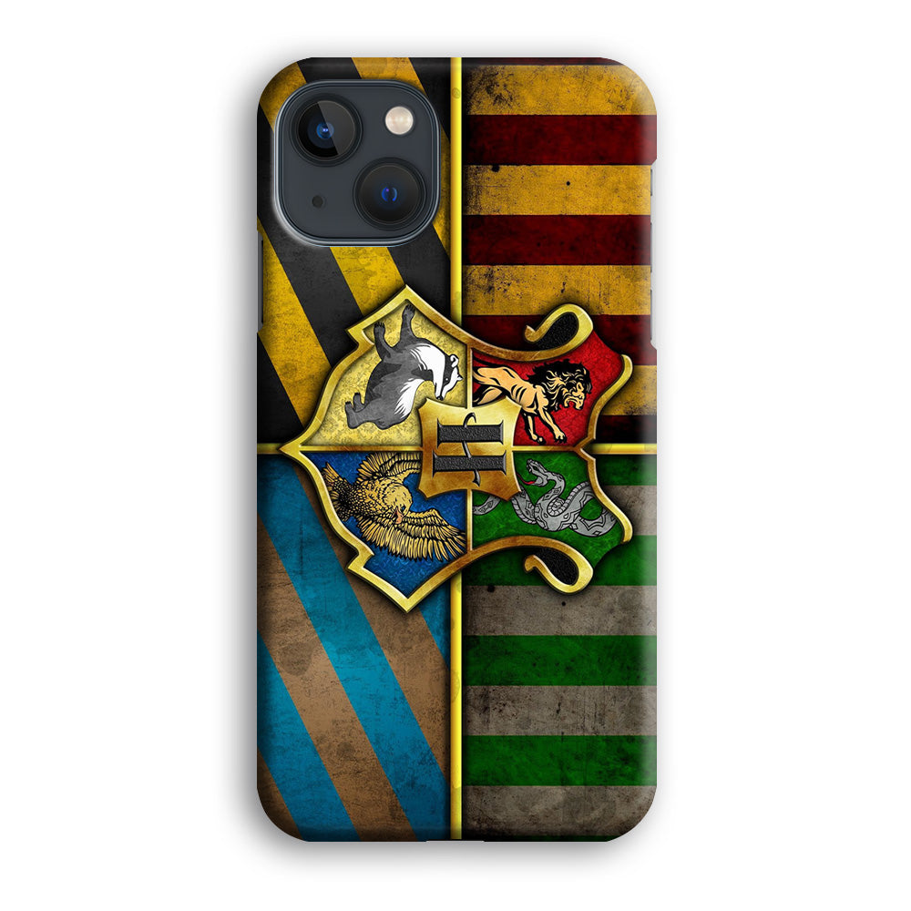 Harry Potter Hogwarts Symbol Flag iPhone 14 Plus Case