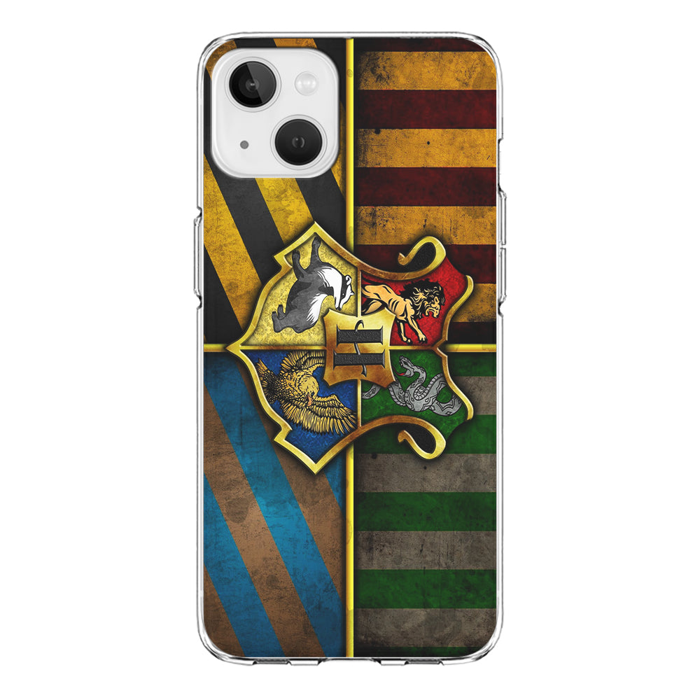 Harry Potter Hogwarts Symbol Flag iPhone 14 Plus Case