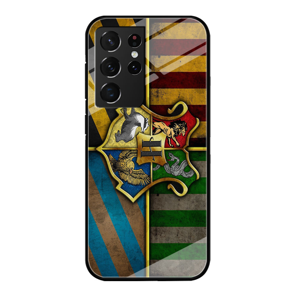 Harry Potter Hogwarts Symbol Flag Samsung Galaxy S23 Ultra Case