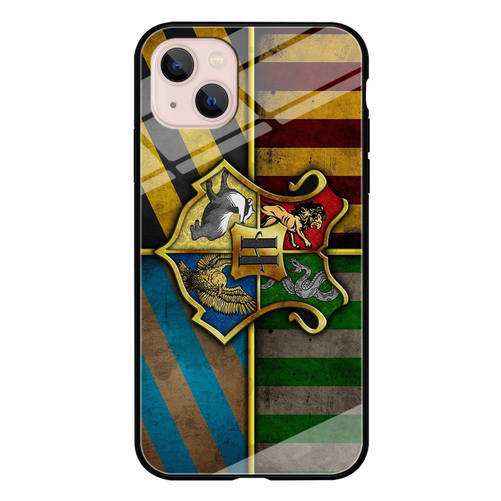 Harry Potter Hogwarts Symbol Flag iPhone 14 Plus Case