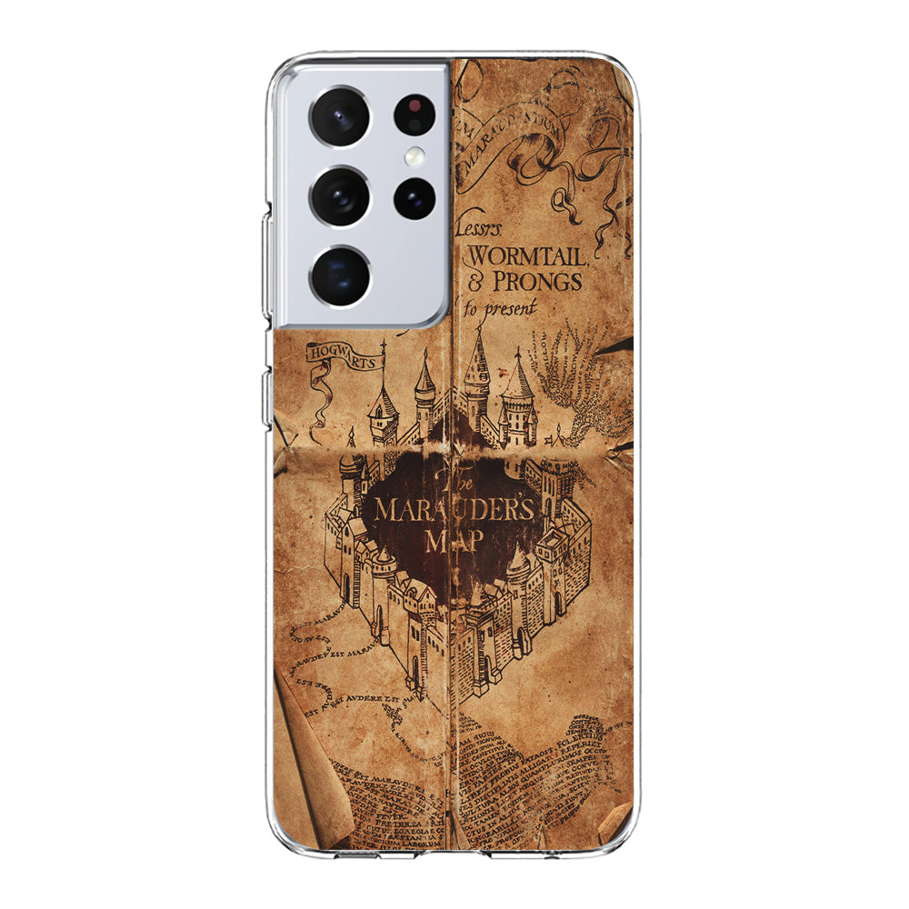 Harry Potter The Marauder's Map Samsung Galaxy S24 Ultra Case