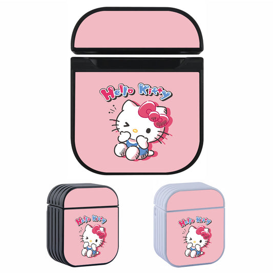 Hello Kitty Cute Pink Apple AirPods Case-AirPod Case-Altracase