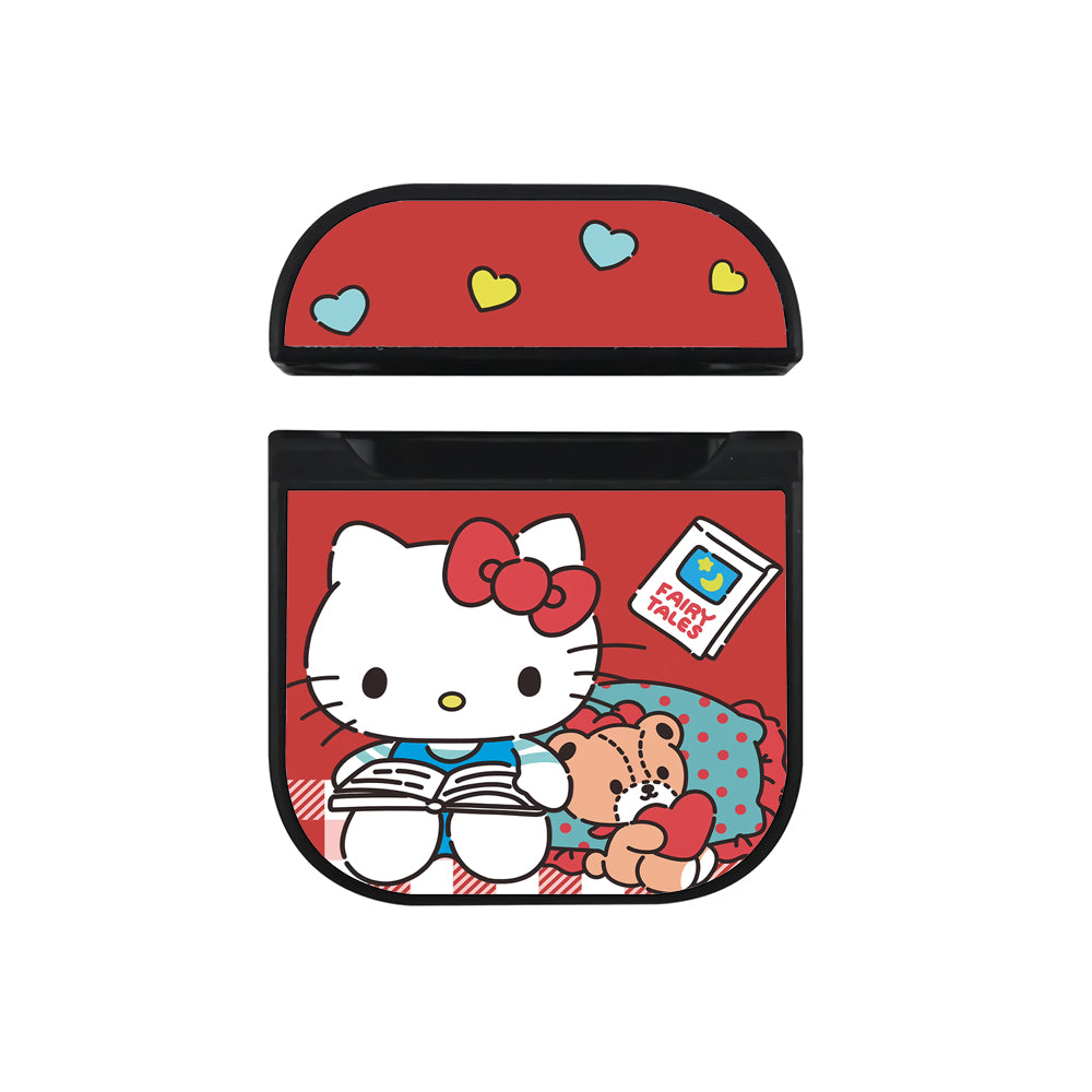 Hello Kitty Cute Pink Apple AirPods Case-AirPod Case-Black-Altracase