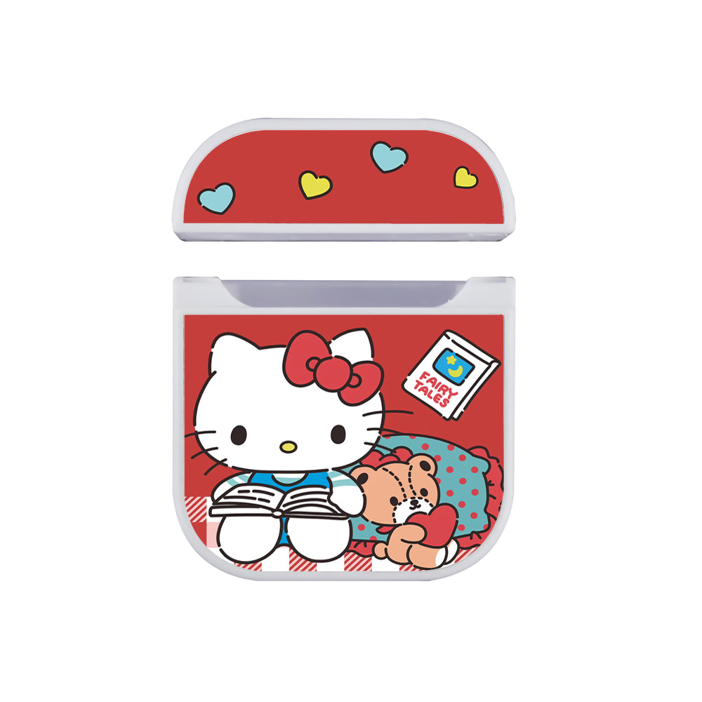 Hello Kitty Cute Pink Apple AirPods Case-AirPod Case-White-Altracase