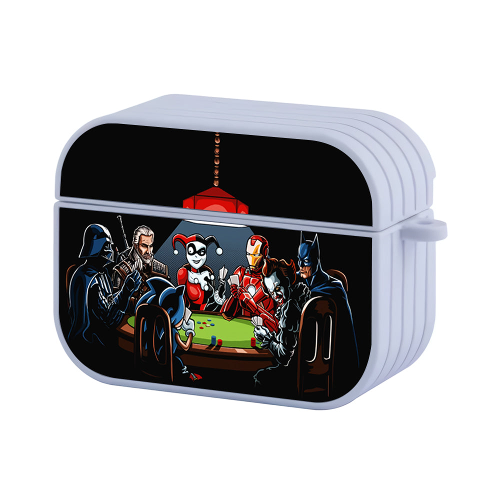 Heroes & Villains Playing Card Hard Plastic Case Cover For Apple Airpods Pro