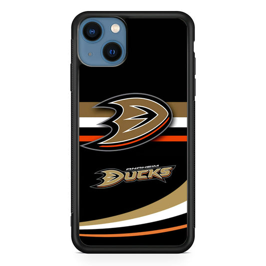 Hockey Anaheim Ducks NHL 002 iPhone 14 Plus Case-Phone Case-Rubber Black (2D Case)-Altracase
