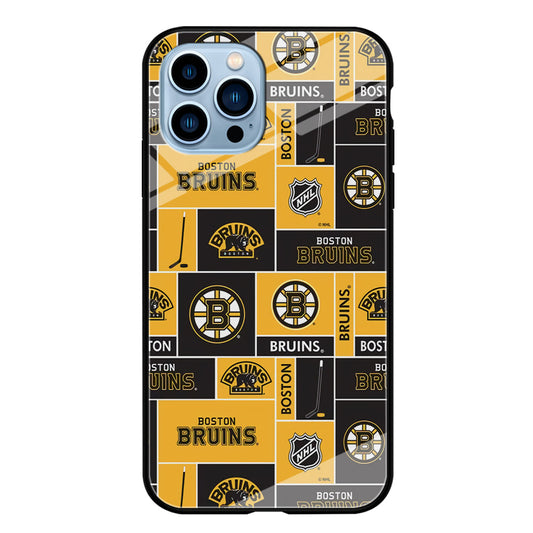 Hockey Boston Bruins NHL 001 iPhone 14 Pro Case-Phone Case-Tempered Glass Case-Altracase