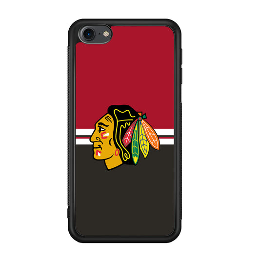 Hockey Chicago Blackhawks NHL 001 iPod Touch 6 Case-Phone Case-Rubber White (2D Case)-Altracase