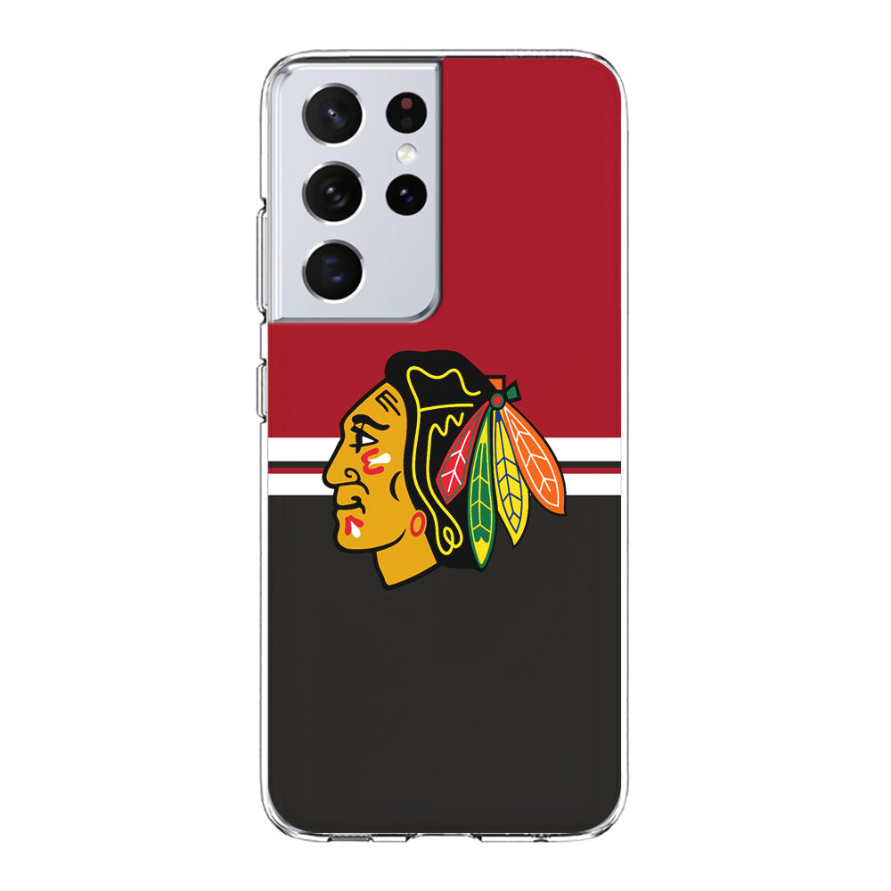 Hockey Chicago Blackhawks NHL 001 Samsung Galaxy S23 Ultra Case-Phone Case-Clear Soft Case-Altracase