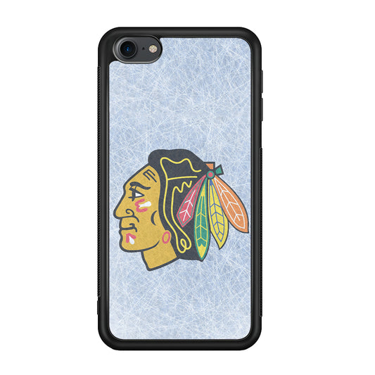 Hockey Chicago Blackhawks NHL 002 iPod Touch 6 Case-Phone Case-Rubber White (2D Case)-Altracase
