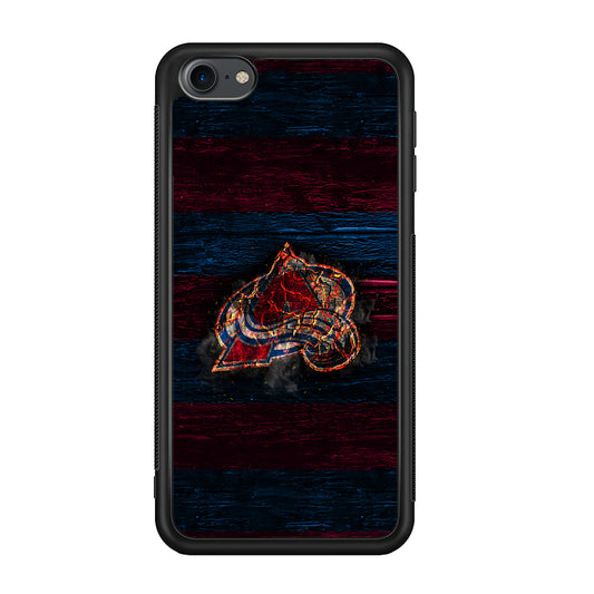 Hockey Colorado Avalanche NHL 002 iPod Touch 6 Case-Phone Case-Rubber White (2D Case)-Altracase