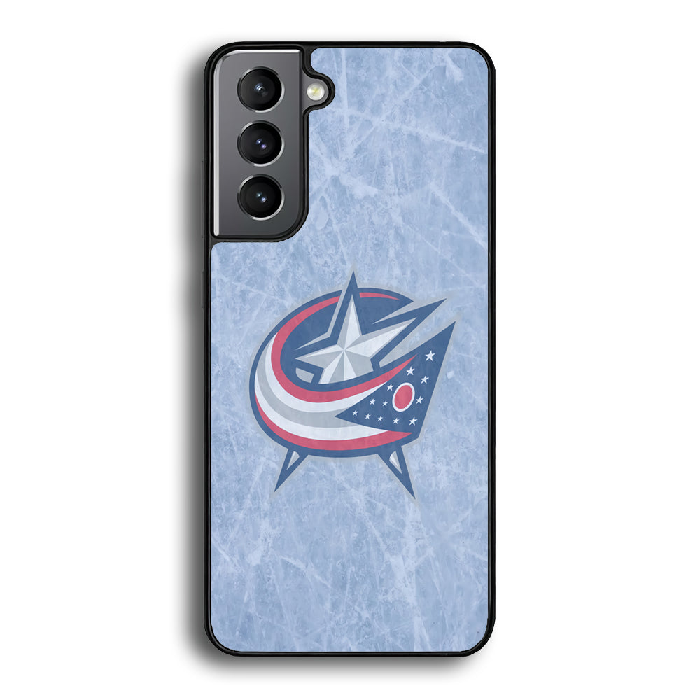 Hockey Columbus Blue Jackets NHL 001 Samsung Galaxy S24 Case-Phone Case-Rubber Black (2D Case)-Altracase
