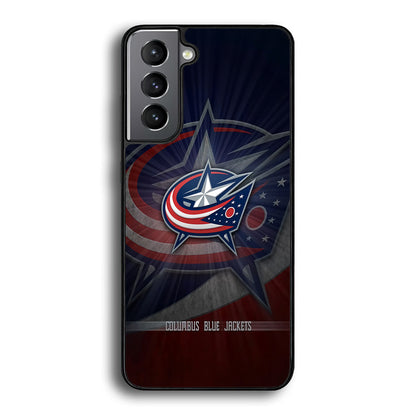 Hockey Columbus Blue Jackets NHL 002 Samsung Galaxy S24 Case-Phone Case-Rubber Black (2D Case)-Altracase