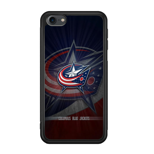 Hockey Columbus Blue Jackets NHL 002 iPod Touch 6 Case-Phone Case-Rubber White (2D Case)-Altracase