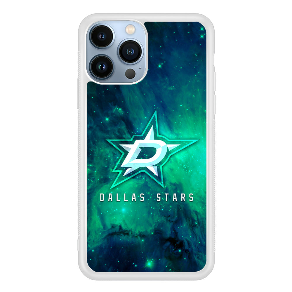 Hockey Dallas Stars NHL 001 iPhone 15 Pro Case-Phone Case-Rubber White (2D Case)-Altracase