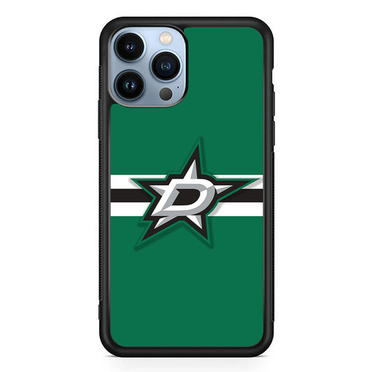 Hockey Dallas Stars NHL 002 iPhone 14 Pro Max Case-Phone Case-Rubber Black (2D Case)-Altracase