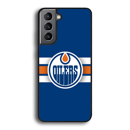 Hockey Edmonton Oilers NHL 001 Samsung Galaxy S24 Case-Phone Case-Rubber Black (2D Case)-Altracase