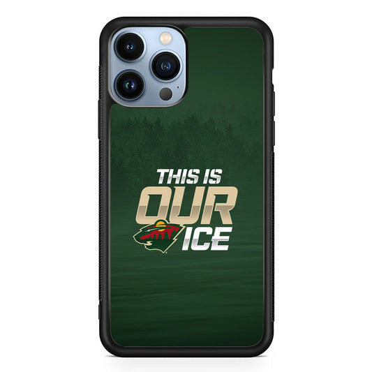 Hockey Minnesota Wild NHL 002 iPhone 14 Pro Max Case-Phone Case-Rubber Black (2D Case)-Altracase