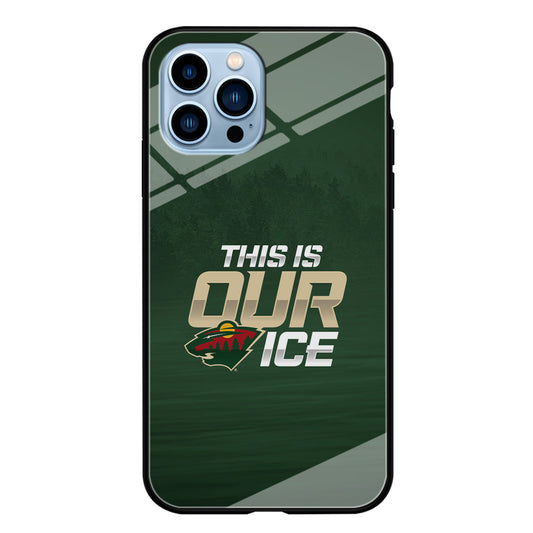 Hockey Minnesota Wild NHL 002 iPhone 14 Pro Case-Phone Case-Tempered Glass Case-Altracase