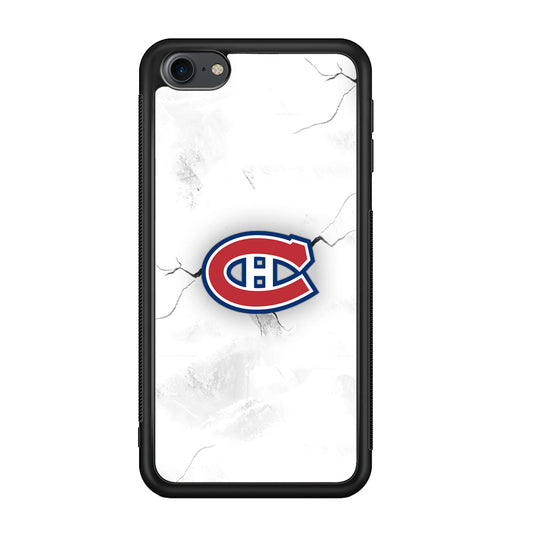 Hockey Montréal Canadiens NHL 001 iPod Touch 6 Case-Phone Case-Rubber White (2D Case)-Altracase