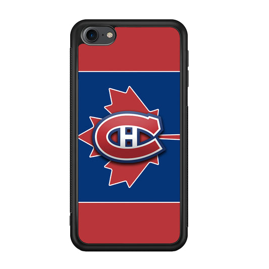 Hockey Montréal Canadiens NHL 002 iPod Touch 6 Case-Phone Case-Rubber White (2D Case)-Altracase