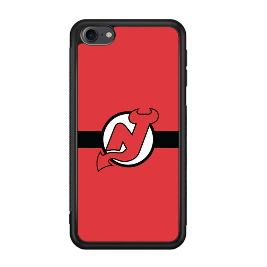 Hockey New Jersey Devils NHL 002 iPod Touch 6 Case-Phone Case-Rubber White (2D Case)-Altracase