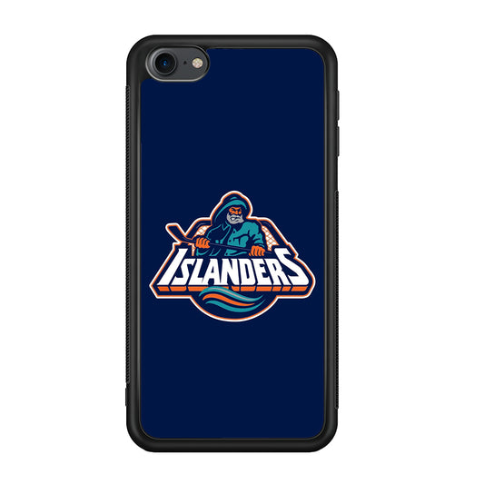 Hockey New York Islanders NHL 001 iPod Touch 6 Case-Phone Case-Rubber White (2D Case)-Altracase