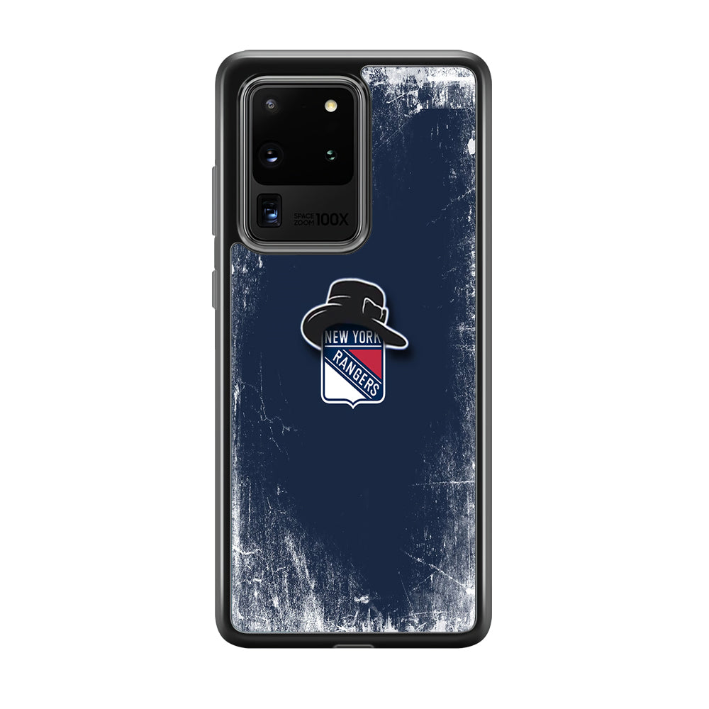 Hockey New York Rangers NHL 001 Samsung Galaxy S20 Ultra Case-Phone Case-Rubber Black (2D Case)-Altracase