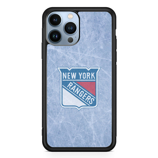 Hockey New York Rangers NHL 002 iPhone 14 Pro Case-Phone Case-Rubber Black (2D Case)-Altracase