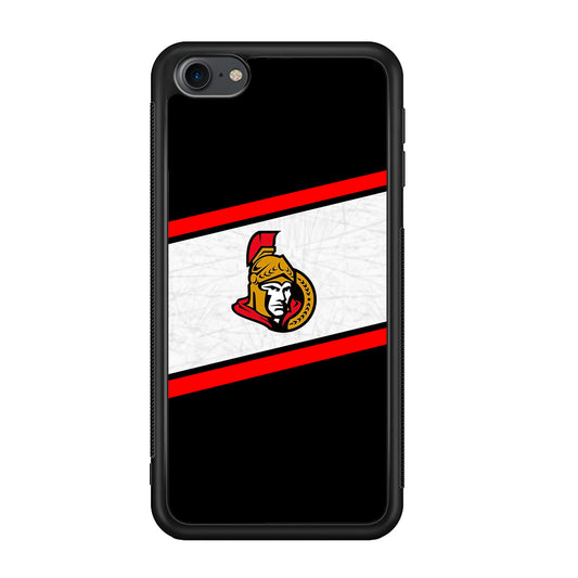 Hockey Ottawa Senators NHL 002 iPod Touch 6 Case-Phone Case-Rubber White (2D Case)-Altracase