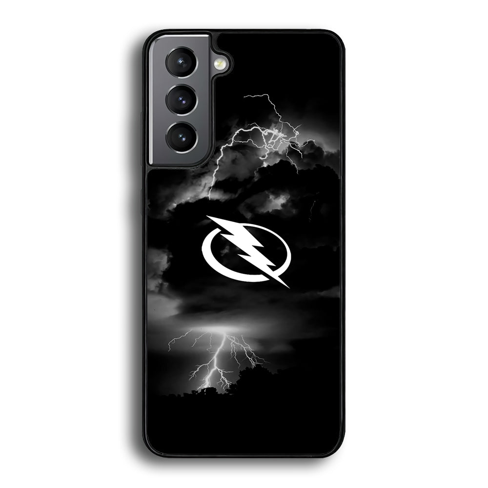 Hockey Tampa Bay Lightning NHL 002 Samsung Galaxy S23 Plus Case-Phone Case-Rubber Black (2D Case)-Altracase