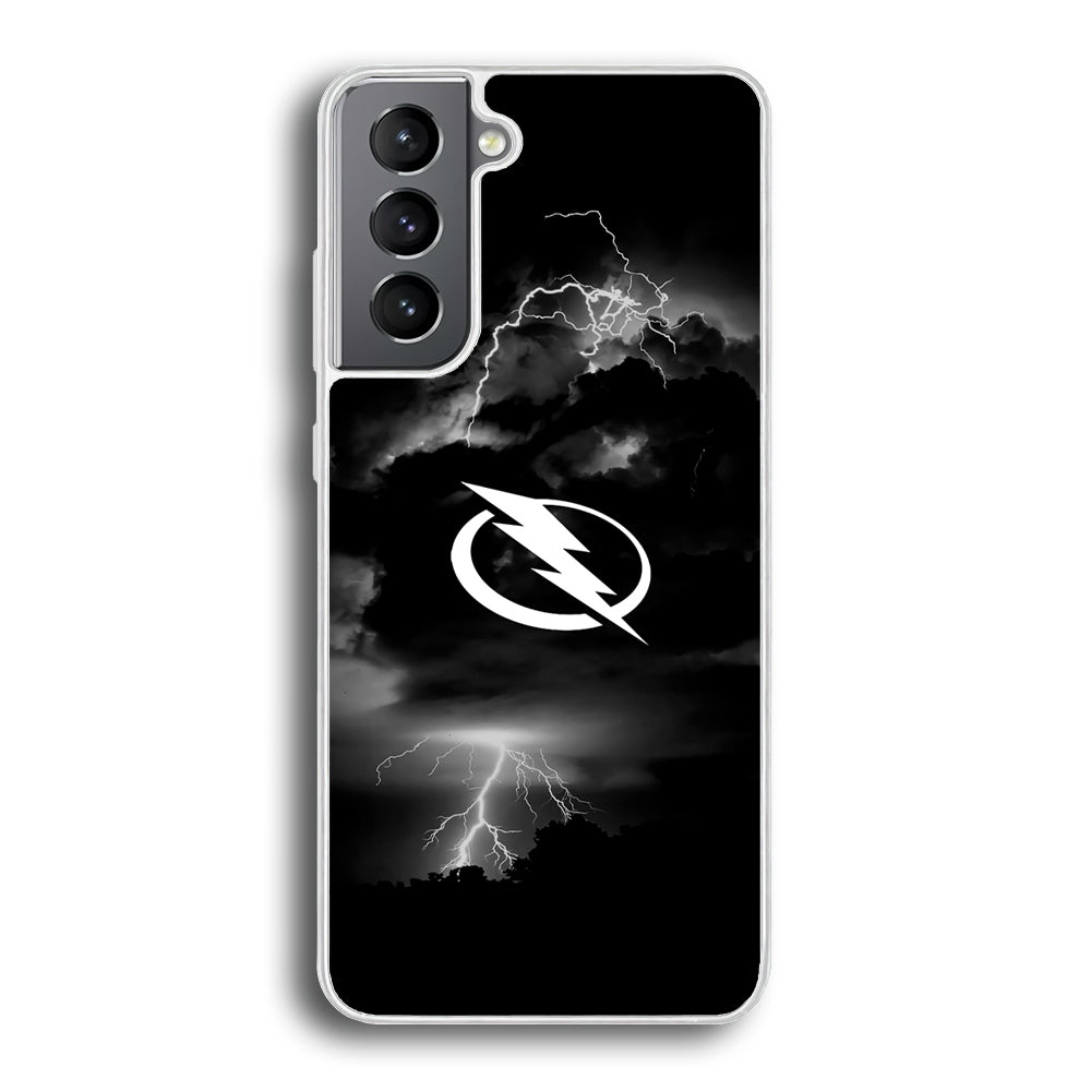 Hockey Tampa Bay Lightning NHL 002 Samsung Galaxy S23 Plus Case-Phone Case-Rubber White (2D Case)-Altracase