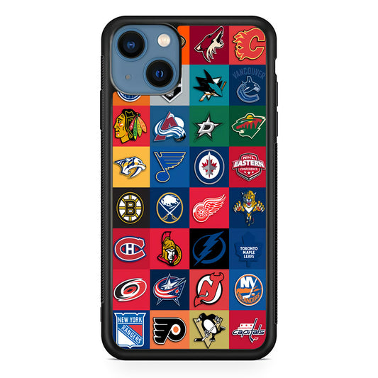 Hockey Teams NHL 001 iPhone 14 Plus Case-Phone Case-Rubber Black (2D Case)-Altracase