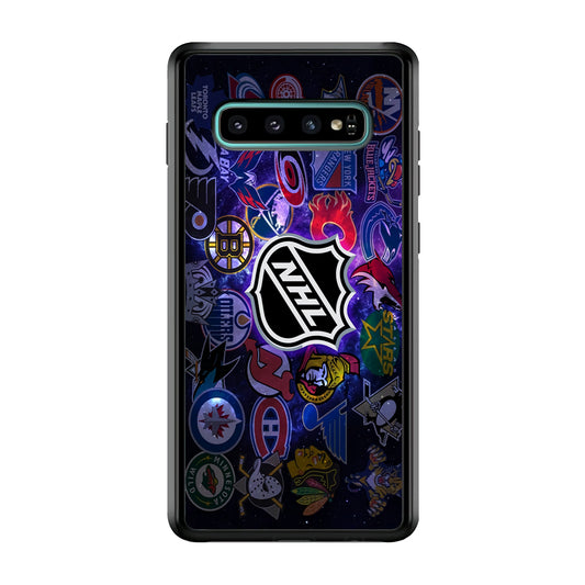 Hockey Teams NHL 002 Samsung Galaxy S10 Case-Phone Case-Rubber White (2D Case)-Altracase