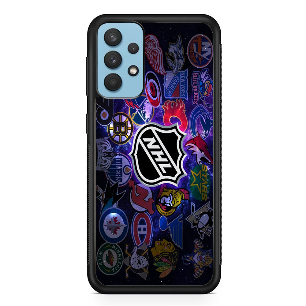 Hockey Teams NHL 002 Samsung Galaxy A32 Case-Phone Case-Rubber Black (2D Case)-Altracase
