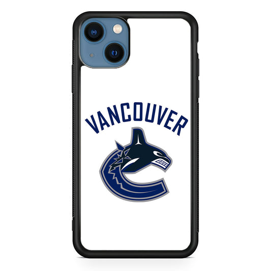Hockey Vancouver Canucks NHL 001 iPhone 14 Plus Case-Phone Case-Rubber Black (2D Case)-Altracase