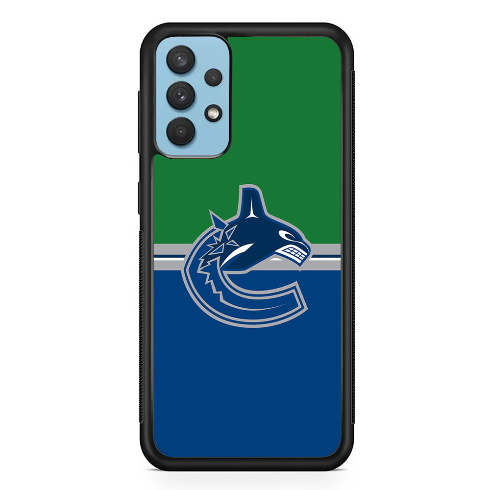 Hockey Vancouver Canucks NHL 002 Samsung Galaxy A32 Case-Phone Case-Rubber Black (2D Case)-Altracase