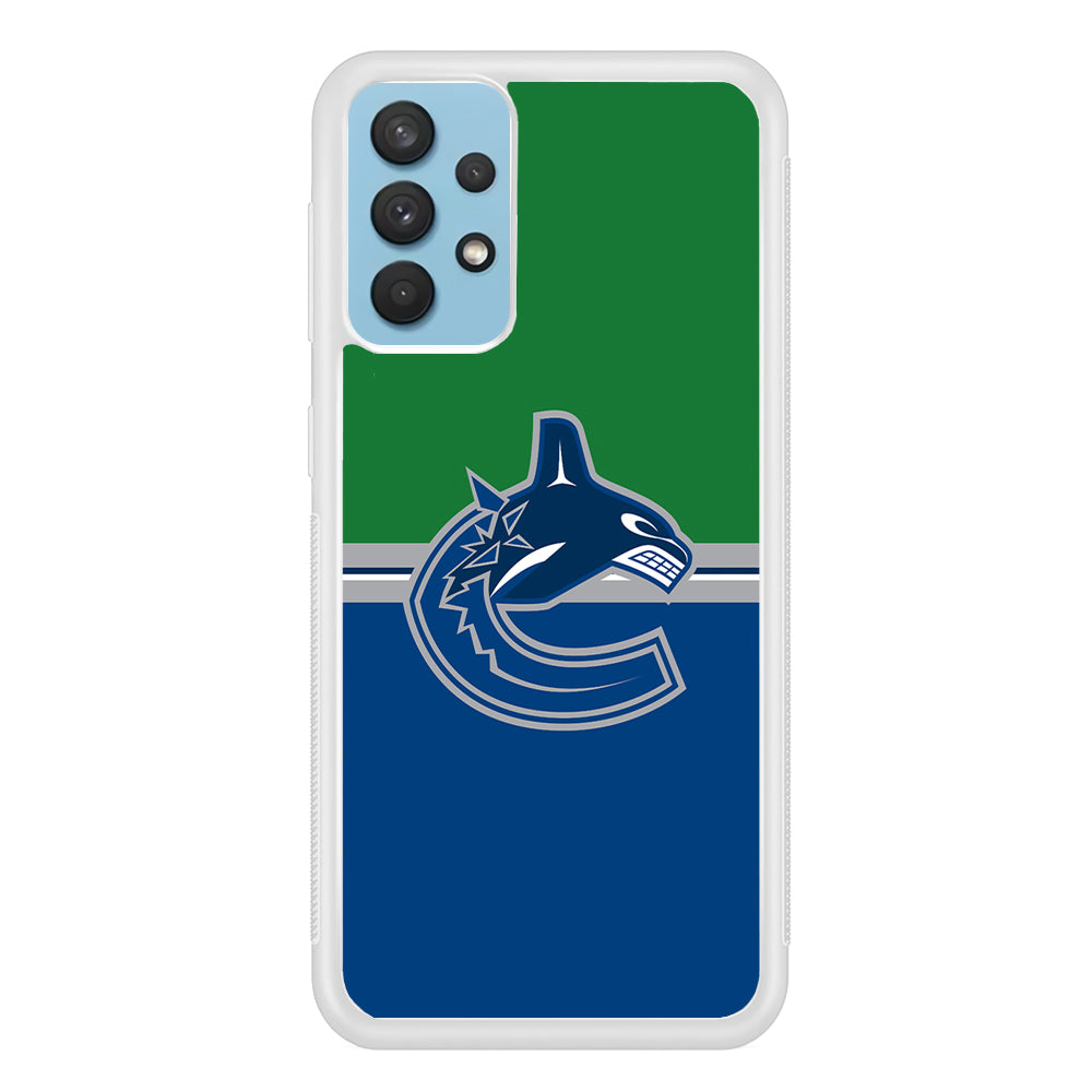 Hockey Vancouver Canucks NHL 002 Samsung Galaxy A32 Case-Phone Case-Rubber White (2D Case)-Altracase