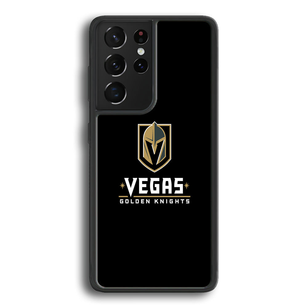 Hockey Vegas Golden Knights NHL 002 Samsung Galaxy S23 Ultra Case-Phone Case-Rubber Black (2D Case)-Altracase