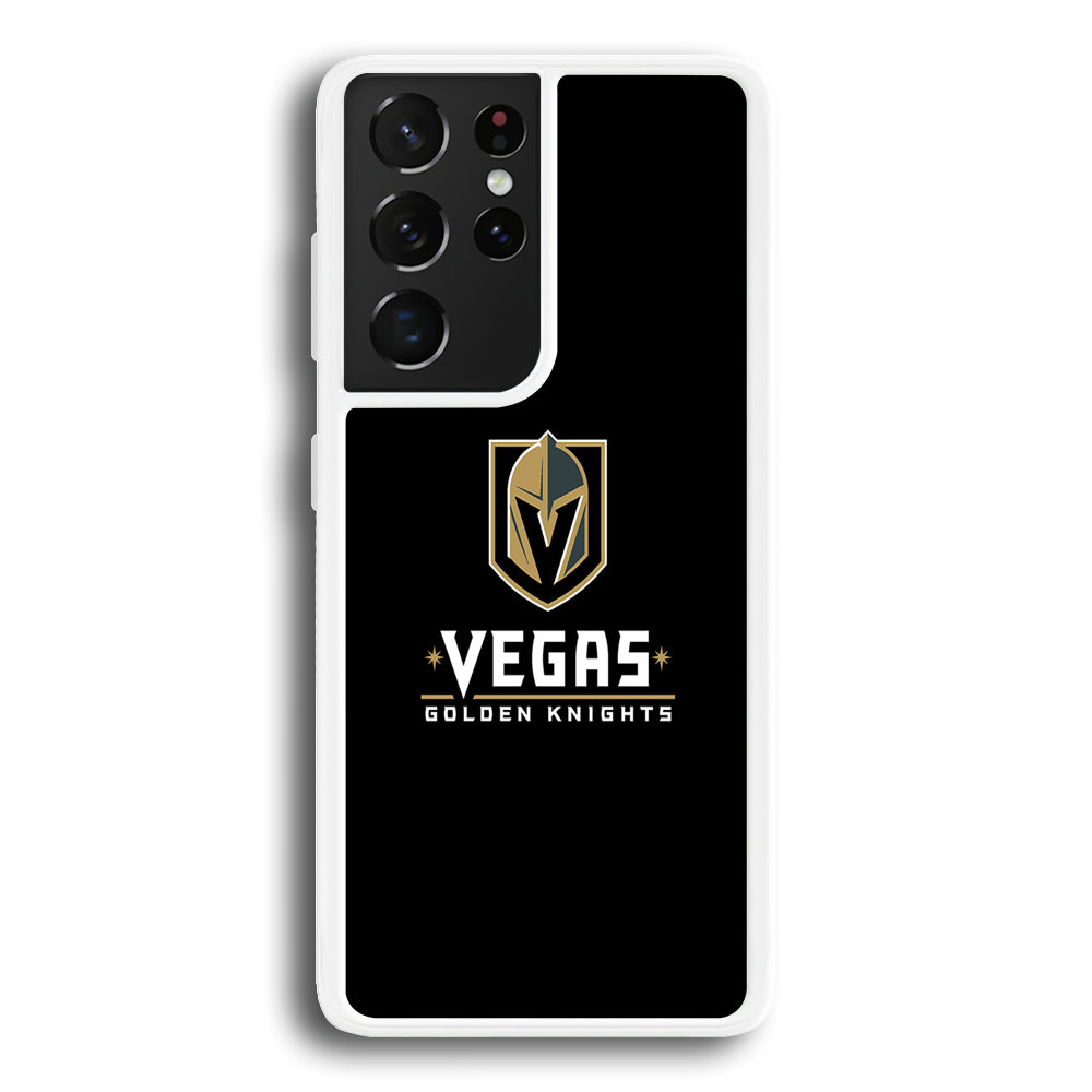 Hockey Vegas Golden Knights NHL 002 Samsung Galaxy S23 Ultra Case-Phone Case-Rubber White (2D Case)-Altracase