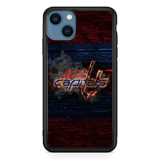 Hockey Washington Capitals NHL 001 iPhone 14 Plus Case-Phone Case-Rubber Black (2D Case)-Altracase