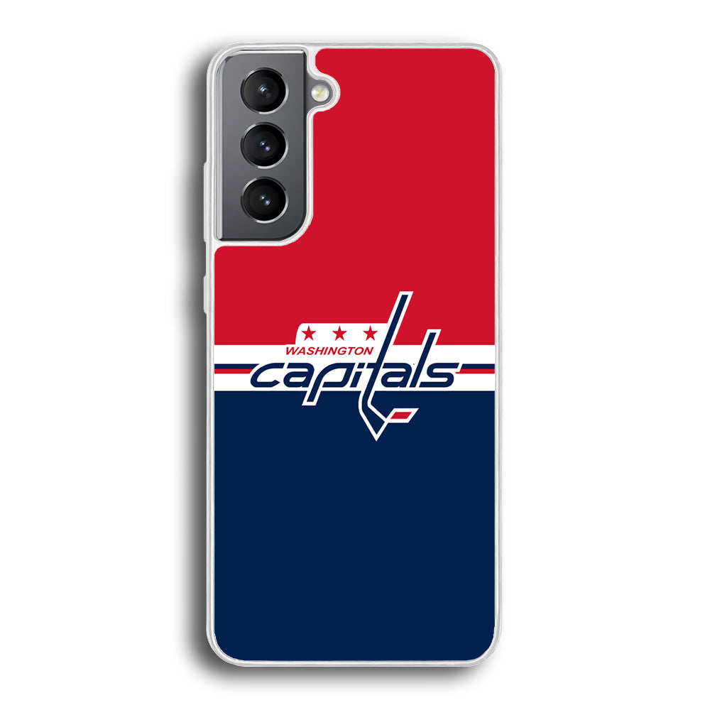 Hockey Washington Capitals NHL 002 Samsung Galaxy S24 Plus Case-Phone Case-Rubber White (2D Case)-Altracase