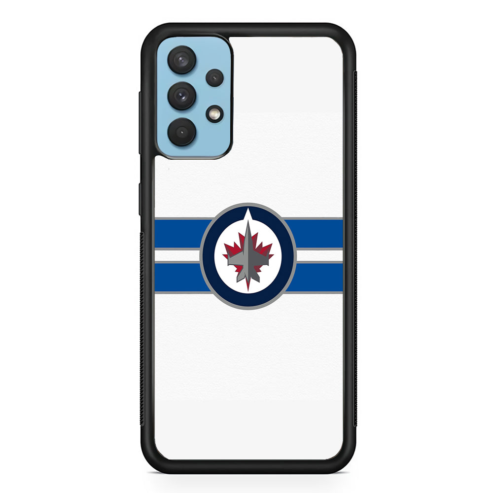Hockey Winnipeg Jets NHL 001 Samsung Galaxy A32 Case-Phone Case-Rubber Black (2D Case)-Altracase