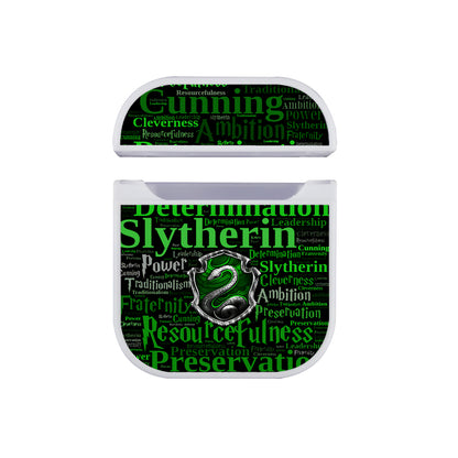 Hogwarts Slytherin Logo Harry Potter Hard Plastic Case Cover For Apple Airpods