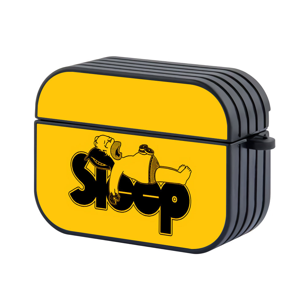 Homer Simpson Eats While Sleeping Apple AirPods Pro 3 Case-AirPods Pro 3 Case-Altracase