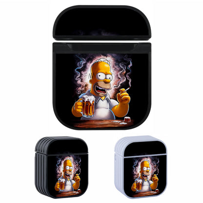 Homer Simpson Loves Beer Apple AirPods Case-AirPod Case-Altracase